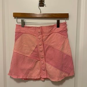 LoveShackFancy Skirt - Pink Denim Size 0